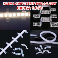 5050 AC 220V Hose LED Strip Light Clamps Clear Transparent