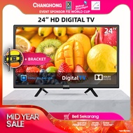 Changhong Digital 24 inch Termurah LED TV HD TV HDMI-USB Movie-L24G5W-Garansi Resmi 3 Tahun