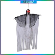 kiss Eerie Light Up Eye Skull Decoration Eerie Hanging Ornament for Festives Haunted House Frighteni
