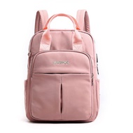 WWHY BAG 0014 PLAIN ANNELLO TYPE KOREAN FASHION NYLON MATERIAL 15INCHES BACKPACK FOR WOMEN