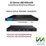 MIKROTIK 1U Firewall Server Router microtic routeros x86 pfsense Intel i7 xeon 8gb ram ddr4 vyos lin