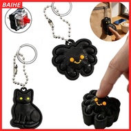 BAIHE Clicker Fidget Keychain, Quiet Tactile Clicking Portable Clicker Fidget Toy,  Cat Spider Shape