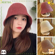 NEXTSG Bucket Hat, Breathable Fisherman's Hat, Anti-UV Woven Hat Women Girls