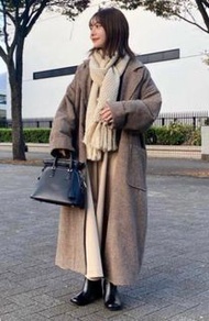 （匯款免運）Hinari大衣外套棕色格紋 Maru聯名#龍年行大運