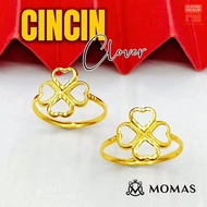 Cincin Clover Emas 916 Original Cincin Emas 916 Tulen Cincin Bajet Emas 916 Cincin Murah Emas Origin
