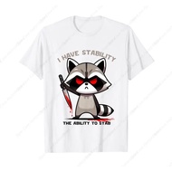 Funny Cute Racoon I Have The Stability The Ability To Stab T-Shirt Summer Men'S T-Shirt For Men'S Sh