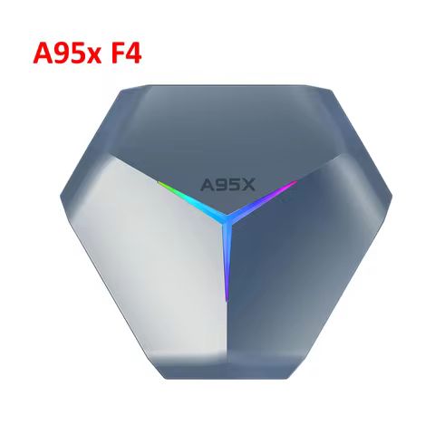 Android 11 TV Box A95x F4 S905X4 RGB Lighting Dual WIFI BT 8k Internet TV IPTV Streaming Device Medi