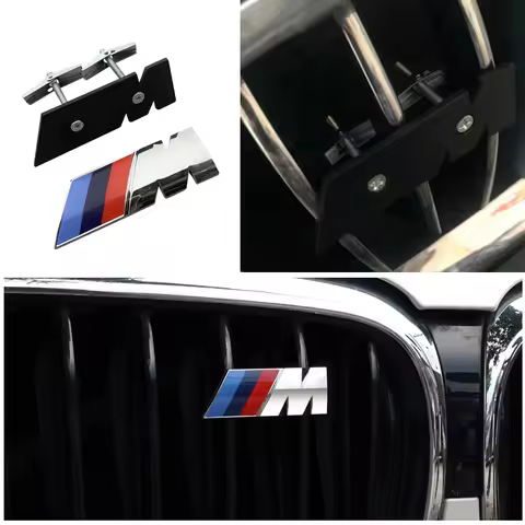 For BMW F15 G05 F16 G06 F25 G01 G08 F26 G02 F07 F10 G07 G20 Sticker 3D Car Front Grille M Badge Embl