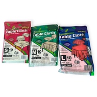 Assorted Sizes 10pcs Plastic Disposable Dinner Table Cloth Cover 3 - 5 Feet Table Tableware