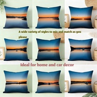 throw pillow case 18x18 16x16 20x20inches Sunset Lake Reflection cushion