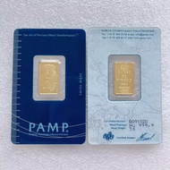In stock Non-magnetic 1oz/2.5g/5g/10g/20g/50g/100g Sealed packing Copper Gold Bar 24k Gold Plated Bu
