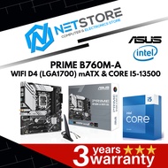 PWP ASUS PRIME B760M-A WIFI D4 mATX & INTEL CORE I5-13500 PROCESSOR