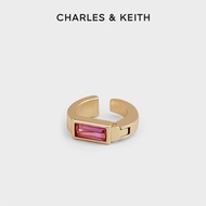 Charles&Keith Prism Series CK5-42120323 Personality Semi-Precious Openings Ear Bone Clips Fashionabl