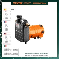 VEVOR Cast Iron Water Transfer Pump 115V AC 1600GPH 1/2HP Portable for Garden, Rain Barrel, Pond, Ho