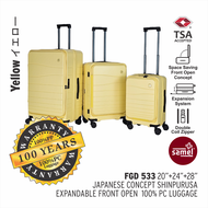 SAMEL 3IN1 FGD 533 JAPANESES CONCEPT SHINPURUSA PREMIUM EXPANDABLE FRONT OPEN 100% PC LUGGAGE