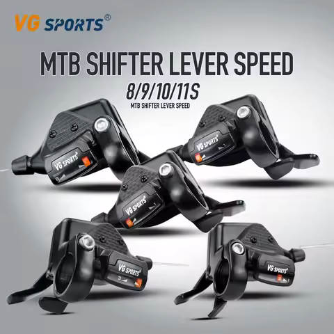 VG SPORTS Bicycle Shifter 8 9 10 11 Speed Bike Brake Levers Shifter Lever with Gear Indicator Left R
