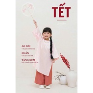 [CÓ SẴN] Áo dài Tết bé gái áo dài gấm mềm mại bé gái cao cấp Heenstore