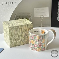 ชุดแก้วกาแฟลาเต้พร้อมจานรองเซรามิค Jojos L PD Translate Gift for Best Friend สไตล์ Ins ให้ความรู้สึก