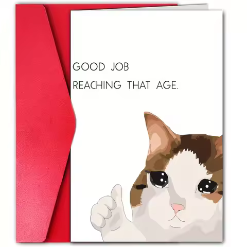 1pc, funny birthday card, funny birthday card for her, interesting card, creative and cute card, hap