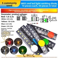 CHIC 20pcs/50pcs LED Chip, 0805/0603 SMD DIY SMD LED Diode
