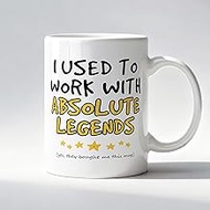 Funny Coworker Retirement Mug, I Used to Work with Absolute Legends Ceramic Coffee Mug, Farewell Goi