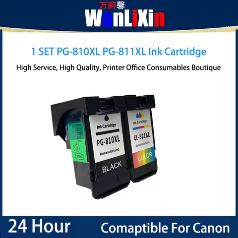 1 SET PG-810XL PG-811XL Ink Cartridge Compatible For CANON iP2770 IP2772 mp258 mp276 mp486 mp496 mx3