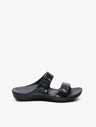 Aetrex Kaia Women's Sandals - Black Gloss