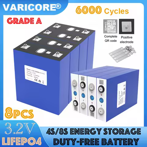8x VariCore 3.2V LiFePO4 Battery 320AH 280ah 200ah 150ah 340ah DIY 12v 24V Automotive Solar RV Solar