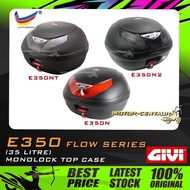 KOTAK/BOX GIVI MONOLOCK TOP CASE FLOW E350, E350N, E350N2, E350NT [BASE PLATE INCLUDED]