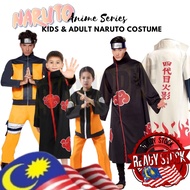Halloween costume kids & Adult Naruto Hokage Akatsuki Cosplay Cloak Child Uzumaki Accessories Headba