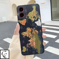 HP Motorola G45 Mobile Phone Softcase 2025 Map Motif | Latest Motorola G45 Case | Protector Motorola