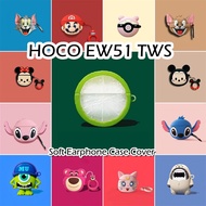 READY STOCK! For HOCO EW51 TWS Case Couple Cartoon Series Soft Silicone Earphone Case Casing Cover N