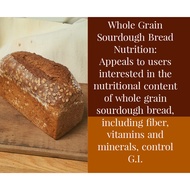 Artisan Whole Grain Sourdough Bread with Oat and Rye