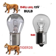 2Pcs 12V 21W S25 BA15S 1141 Single 1 Leg White Halogen Bulb Car Reverse Signal Turn Lamp Light BulbC