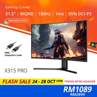 PRISM+ X315 PRO 31.5 180Hz 1ms Curved WQHD [2560 x 1440] Adaptive Sync Ready Gaming Monitor