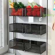 JEREMY1 Refrigerator Magnetic Shelf, Multifunctional Metal Refrigerator Rack, Storage Rack Durable N