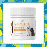 Box of 90 Omega3 Vetactiv8 fish oil capsules