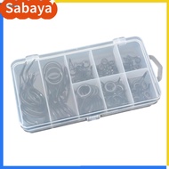 Pinangay 75Pcs 8 Sizes Fishing Rod Guide Line Kit Straight Single Foot Rings Repair Eyes