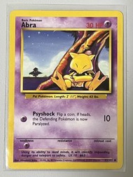 Pokemon Card PTCG English Vintage 1999 Pokemon Base Set - Abra (43/102) 寶可夢 初代 舊卡 美版 卡斯