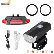 WATTLE Bike Lights Rechargeable Waterproof USB Front Rear Lights