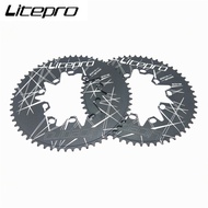 Litepro BMX Bicycle Oval Dual BCD110 130MM Chainring Folding Bike 54T 56T 58T Crankset Chainwheel Crank