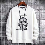 BK-666-O Screen-Printed Sweater The Fabric Is Comfortable Not Thick Thin. Long Sleeves Windproof Col