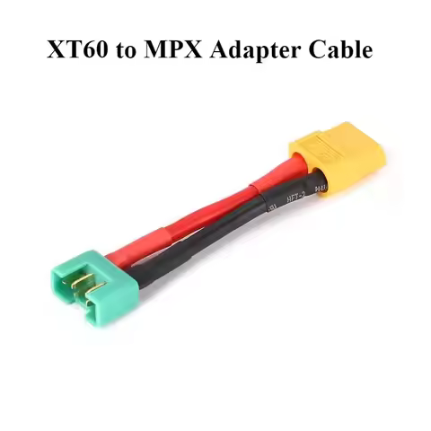 14AWG 100mm XT60-M/F To MPX-M/F Adapter Cable Connection Wire for RC Drone Aircraft Accessory