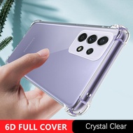 For Samsung Galaxy A52S 5G SM-A528B SM-A528BDS Flexible Soft Silicone Protective Four-corner Anti-drop Clear back Cover Crystal Clear Shock Absorbing Anti-Scratch Phone Cover