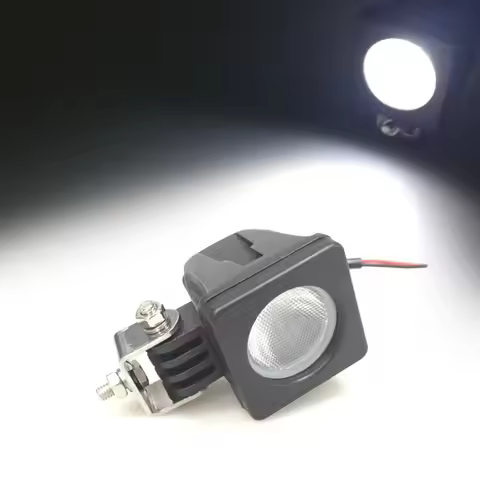 2 InchMotorcycle LED Light 2 inch Square LED Work Light 10W 12V Mini Headlight Fog Lamp for Car Truc