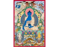 藥師佛唐卡 - 醫治、慈悲與精神健康