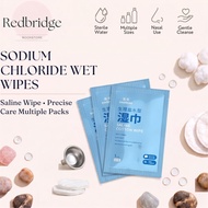 1Pcs Physiological Sea Salt Water Cleansing Pads Alcohol Free Tisu Basah NaCl 生理海盐清洁棉片