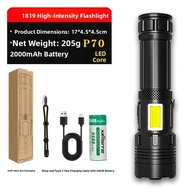 MOMIAN | Extendable Zoom Outdoor Flashlight USB Charging Aluminum Alloy XHP90