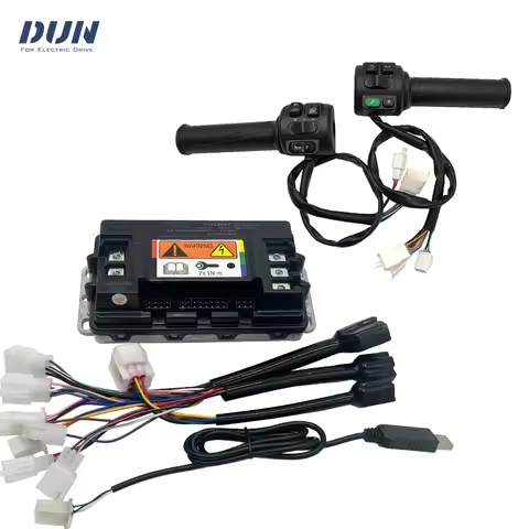 Votol EM50-4 Boost 80A BLDC 1KW Controller Kit with Throttle for QS90 1000W 1500W PMSM Mid Drive Hub