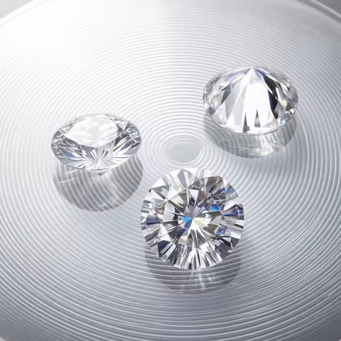 Mishang Jewelry Round Brilliant Lab Grown Diamond NO Certificate 0.3ct 0.4ct 0.5ct 0.6ct 0.7ct 0.8ct